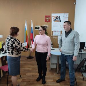 Вручение знаков ГТО