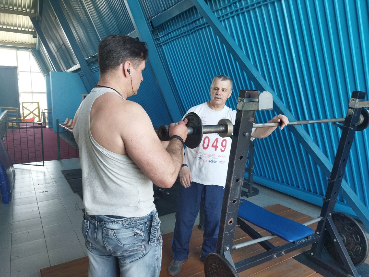 В тренажерном зале